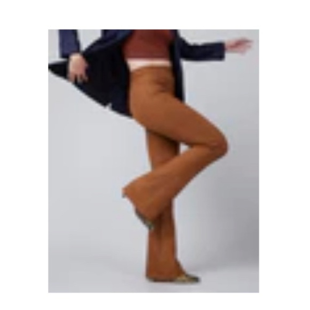 Brand new Spanx Faux Suede Flare Pants